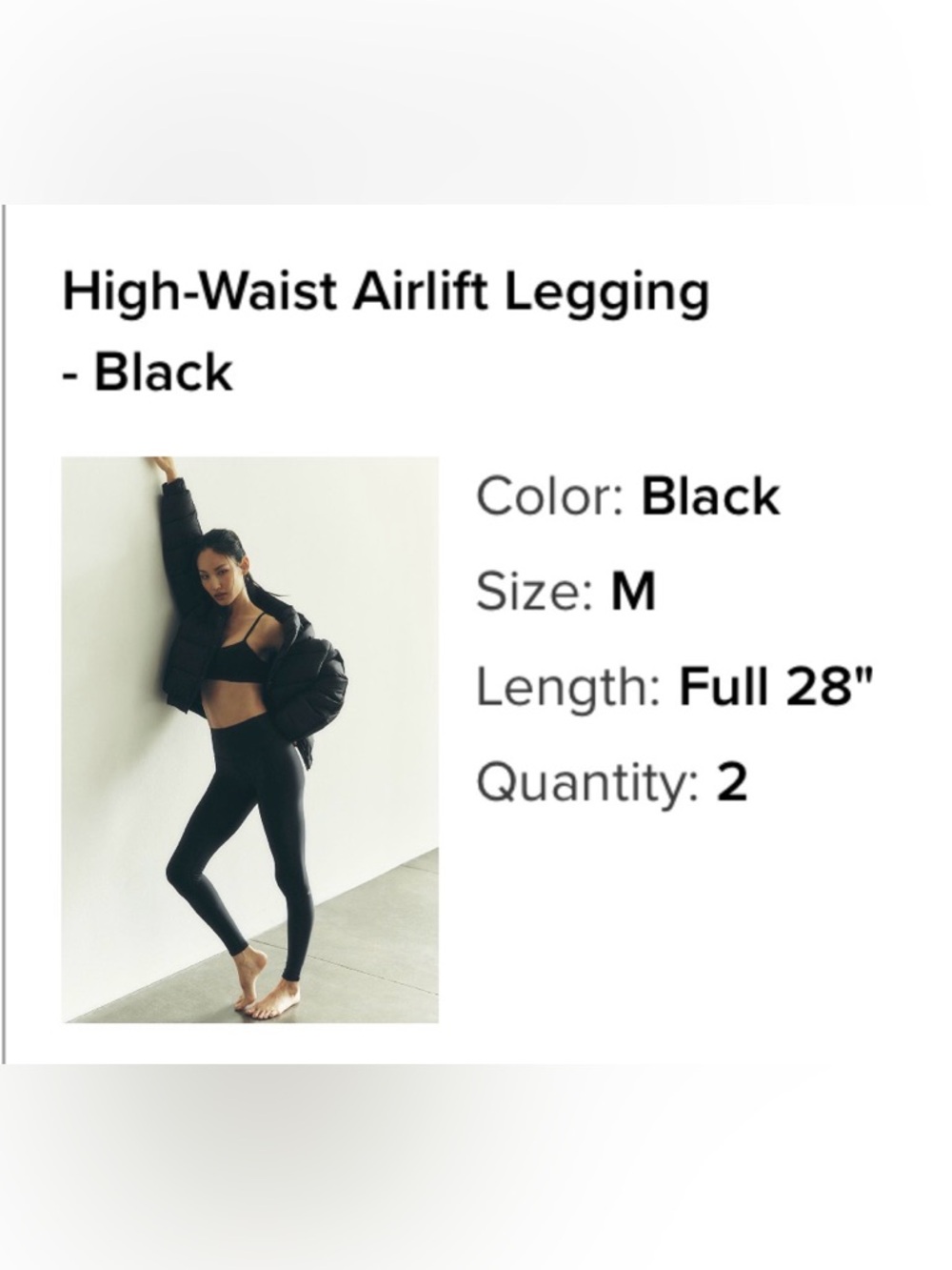 ALO Yoga High-Waist Airlift Legging - Black
